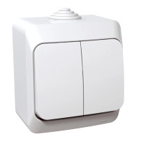 Сериен ключ Switch, 2 circuits, white