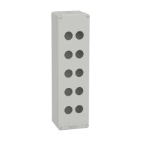 Station plast grey M25 10 hole 85x310x77
