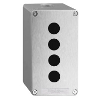 Harmony XAP, Empty control station, zinc alloy, grey, 4 cut-outs, O22, 175 x 80 x 77 mm