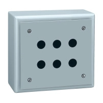empty control station - XB2-S - aluminium alloy - 6 openings in 3 columns