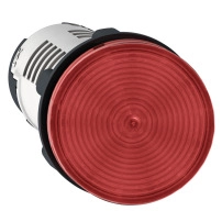 SCHNEIDER ELECTRIC Monolithic pilot light, plastic, red, Ø22, LED, 24 V AC/DC