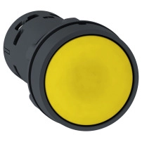Бутон жълт НО PB - SPRING RTN, YELLOW - 1NO