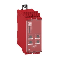Модул за безопасност, Harmony Safety Automation, Cat.4, features XPSUAK + delayed outputs, 48-240v AC/DC, spring