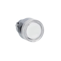 Head for illuminated push button, Easy Harmony XB2, metal, flush, white, 22mm, spring return