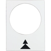 SCHNEIDER ELECTRIC Legend - 30 x 40 mm, white, right, slow-fast