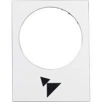 SCHNEIDER ELECTRIC Legend - 30 x 40 mm, white, forward, slow-fast