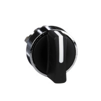 SCHNEIDER ELECTRIC Selector switch head, metal, black, 22mm, 2 positions, stay put
