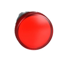 SCHNEIDER ELECTRIC Pilot light head, metal, red, 22mm, plain lens for BA9s bulb