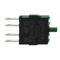 SCHNEIDER ELECTRIC Contact block, XB6, for head 16mm, faston connector, 1NC