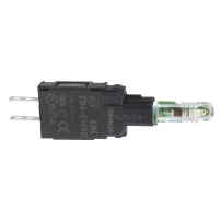 Complete body for pilot lights, Harmony XB6, orange light block with body/fixing collar with integral LED 230...240 V