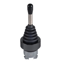 SCHNEIDER ELECTRIC Head for joystick controller, black metal, 22mm, 4 directions, spring return